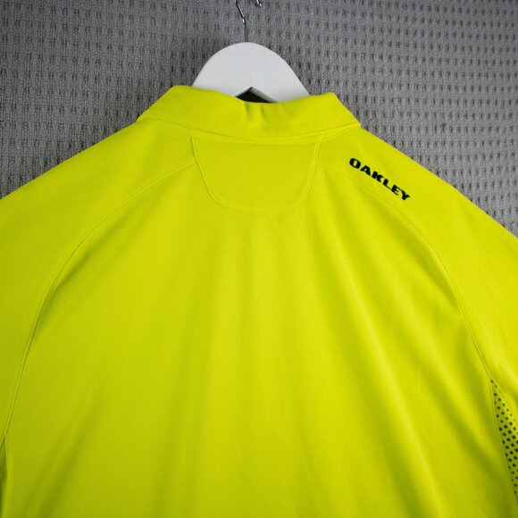 Oakley Regular Fit Yellow Button Up Mens XL - Picture 8 of 8